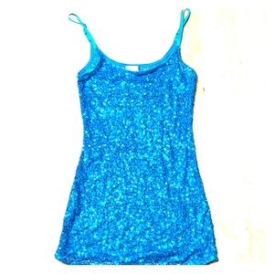 Daytrip Blue sequin tank. 😀3 for $25